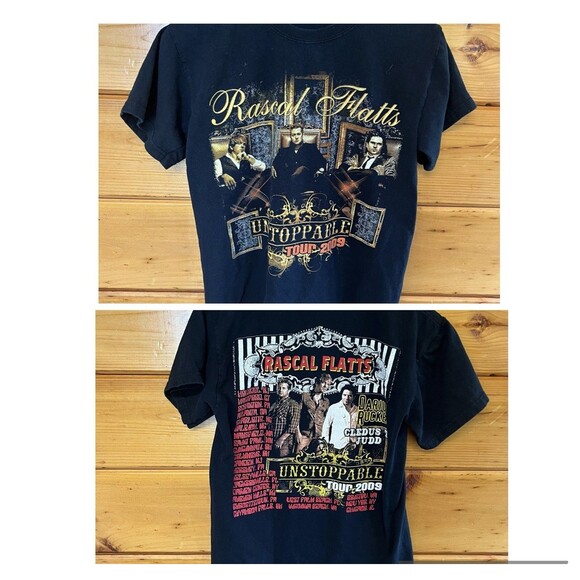 Gildan Other - Rascal Flatts Shirt Gildan Unstoppable Concert S Tour Black T Tee 2009
